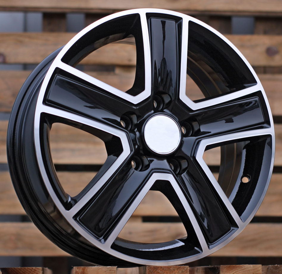 Diski R15 5x130 J6.5 ET50 RACINGLINE BK473 MERCEDES Black Polished