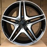 Diski R18 5×112 J9.5 ET45 RACINGLINE BY496 MERCEDES Black Polished +PC (Rear+Front)