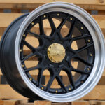 Diski R18 10×120/112 J9 ET20 HAXER HX025 Black Half Matt +Polished Lip