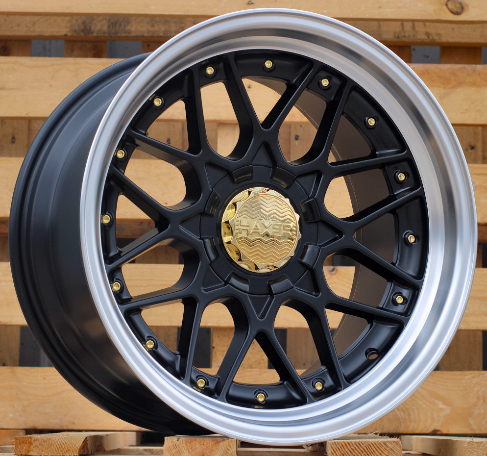 Diski R18 10x120/112 J9 ET20 HAXER HX025 Black Half Matt +Polished Lip