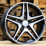 Diski R17 5×112 J8 ET40 RACINGLINE BK443 MERCEDES Black Polished