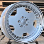 Diski R17 5×112 J8 ET25 RACINGLINE B5852 MERCEDES Silver +Polished Lip