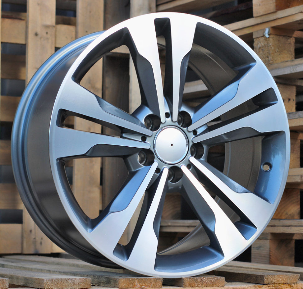 Diski R17 5x112 J7.5 ET44 RACINGLINE BK754 MERCEDES Grey Polished