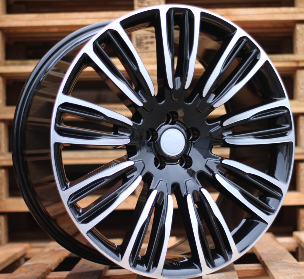 Diski R20 5x108 J8.5 ET45 RACINGLINE XE136 LANDROVER Black Polished