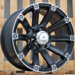 Diski R17 6×139.7 J8.5 ET RACINGLINE Y0210 4X4 Black Half Matt +Polished Lip