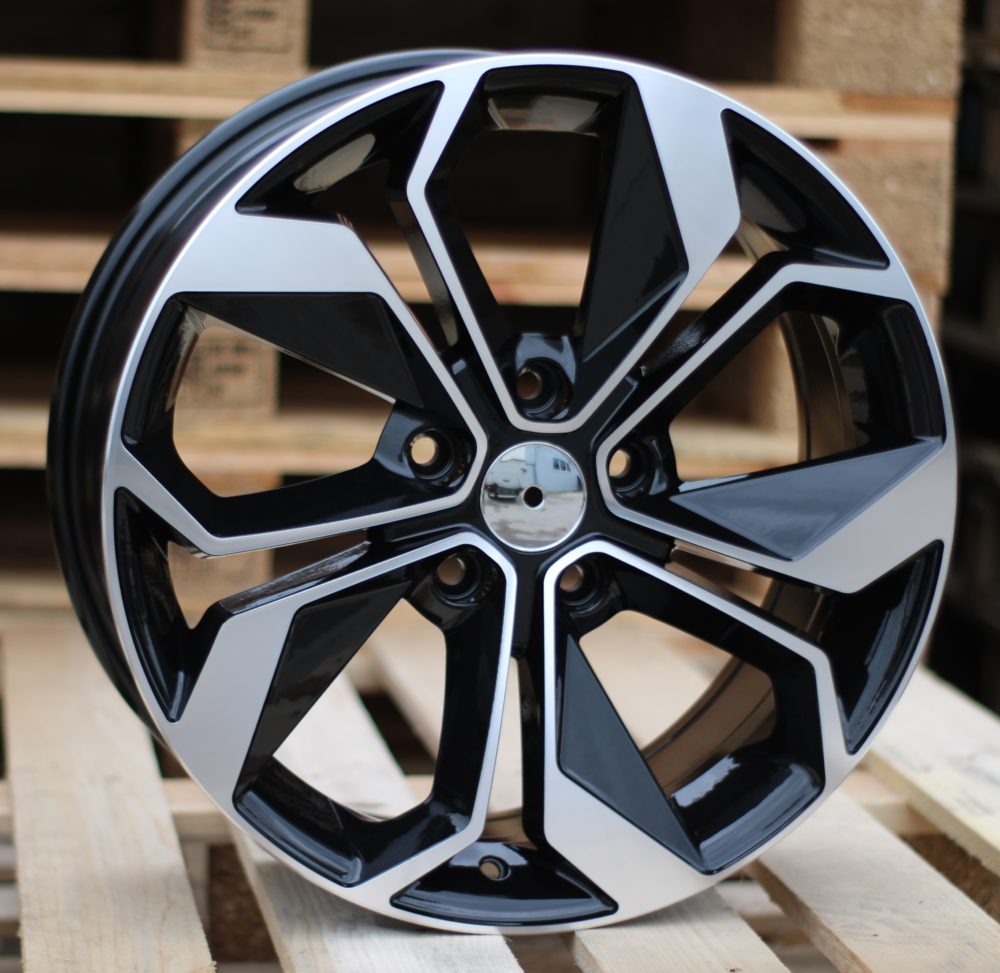 Diski R16 5x114.3 J6.5 ET41 RACINGLINE B5168 RENAULT Black Polished