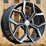 Diski R17 5×100 J7.5 ET45 RACINGLINE B5952 VW Black Polished