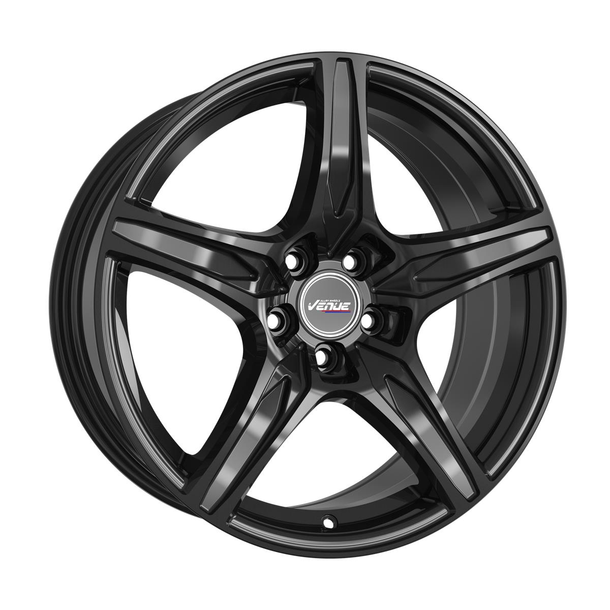 Diski R17 5x108 J7 ET40 Venue VL5 Gloss Black