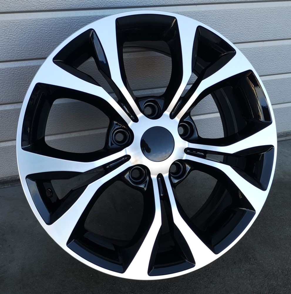 Diski R17 5x127 J6.5 ET40 RACINGLINE B1270 CHRYSLER Black Polished