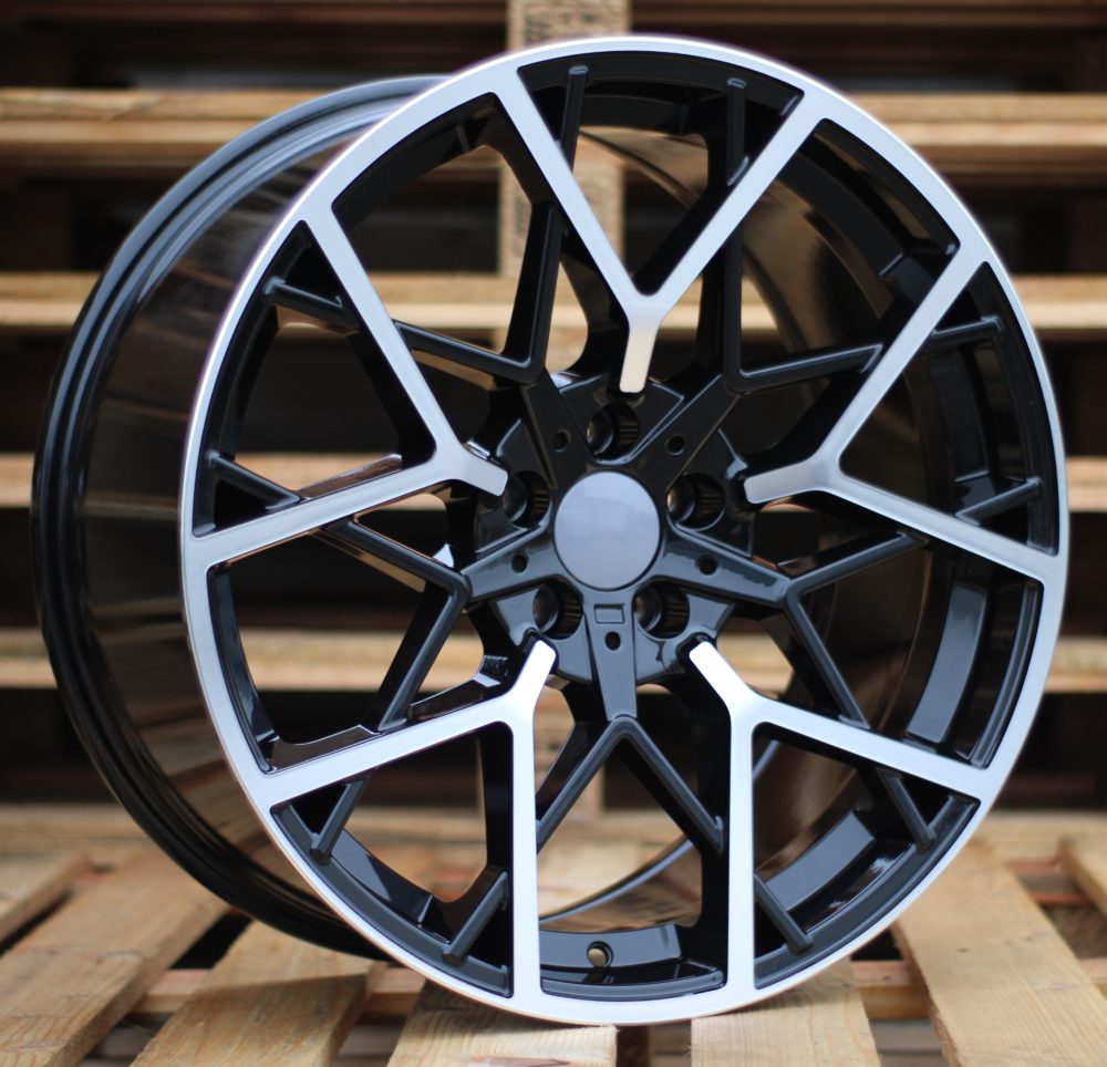 Diski R19 5x112 J9.5 ET37 RACINGLINE B1383 BMW Black Polished +PC