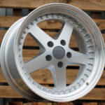 Diski R18 5×120 J9.5 ET35 RACINGLINE B1161 BMW Silver +Polished Lip (Rear+Front)