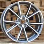 Diski R17 5×112 J7.5 ET42 RACINGLINE BK703 AUDI Grey Polished Half Matt