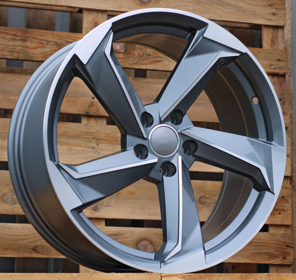 Diski R18 5x112 J8 ET35 RACINGLINE B5185 AUDI Grey Polished
