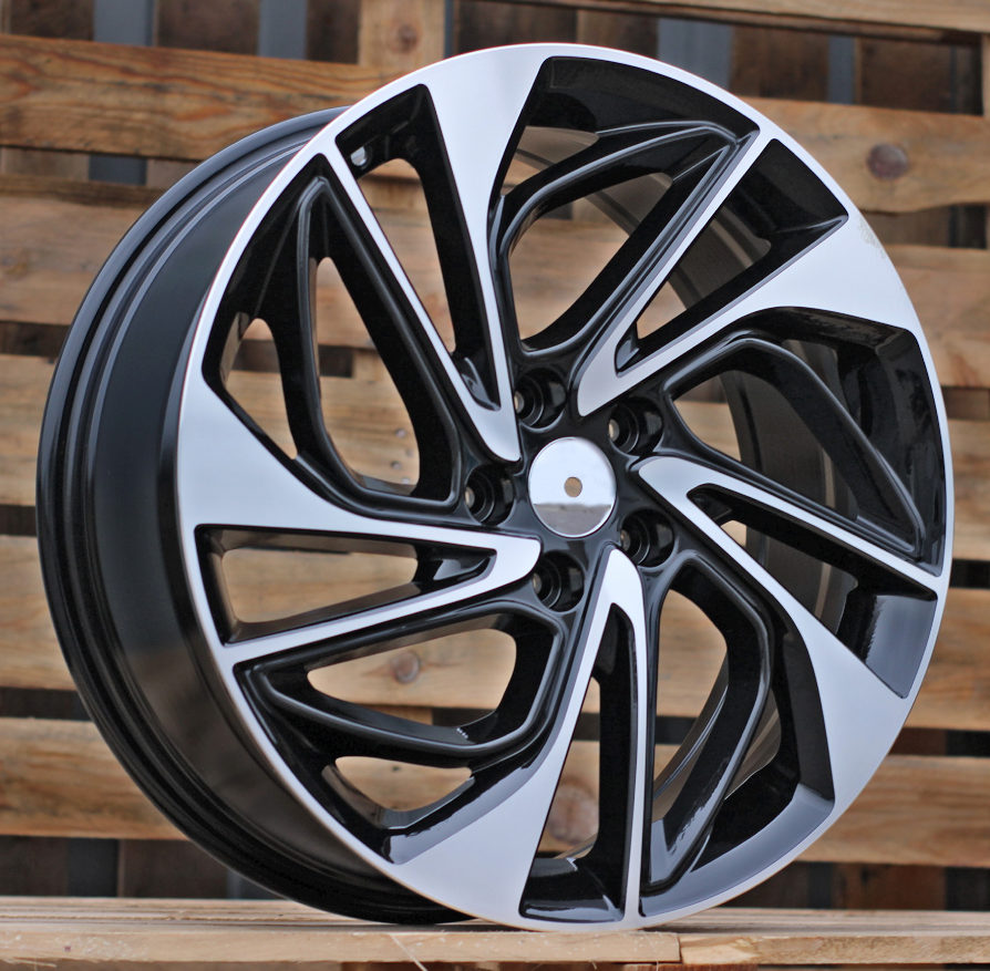 Diski R16 5x114.3 J6.5 ET45 RACINGLINE B5518 HYUNDAI Black Polished