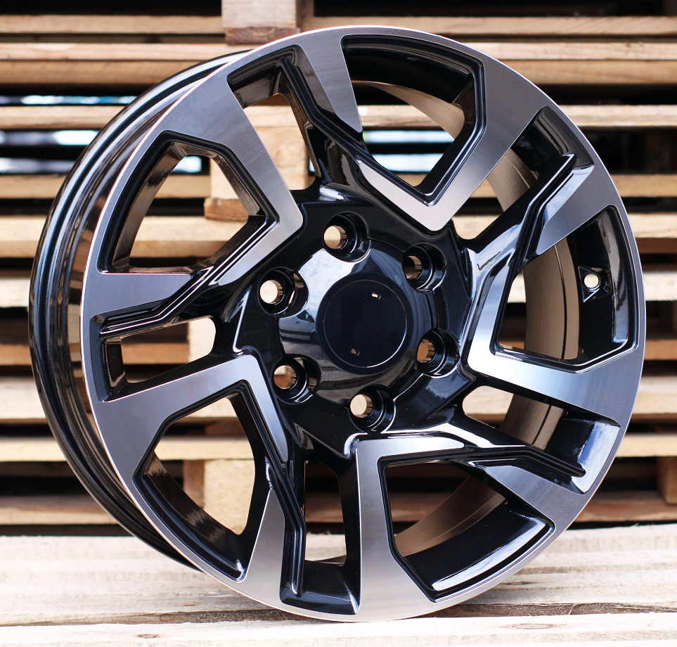 Diski R17 6x139.7 J7.5 ET25 RACINGLINE B1704 4X4 Black Polished