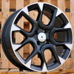 Diski R16 4×98 J6.5 ET35 RACINGLINE B1675 FIAT Black Polished Half Matt