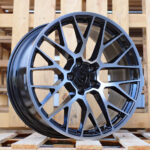 Diski R20 5×112 J9 ET26 RACINGLINE BK998 PORCHE Black Polished (Rear+Front)