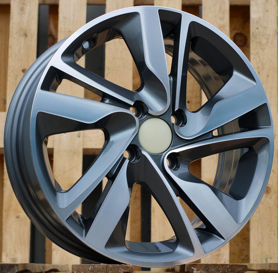 Diski R15 4x100 J6 ET46 RACINGLINE BK813 HYUNDAI Grey Polished