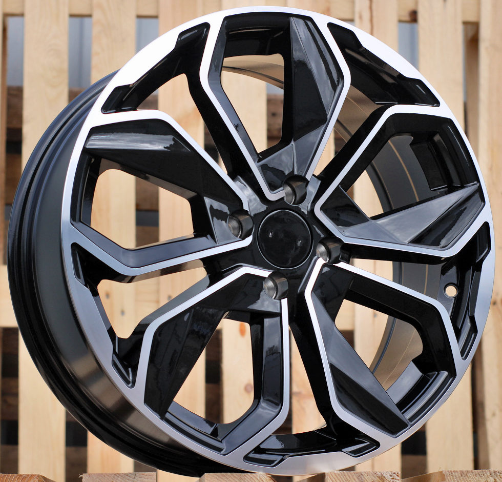 Diski R16 4x100 J6.5 ET40 RACINGLINE B5296 RENAULT Black Polished