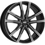 Diski R20 5×108 J8 ET50 AEZ Montreal dark Black/polished