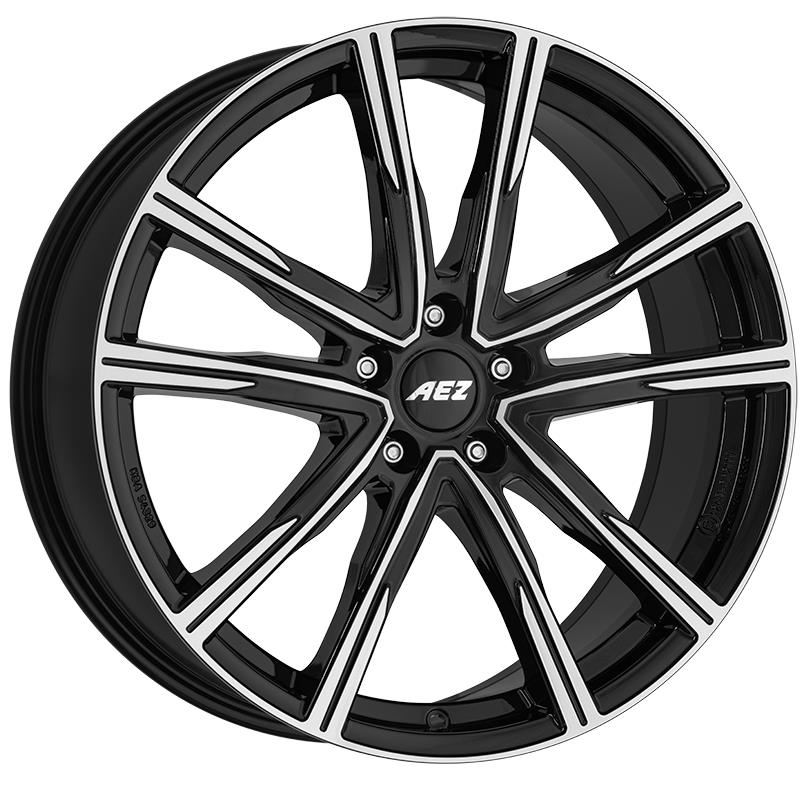 Diski R20 5x112 J8 ET39 AEZ Montreal dark Black/polished