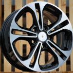 Diski R15 5×114.3 J6.5 ET45 RACINGLINE A5208 HYUNDAI Black Polished