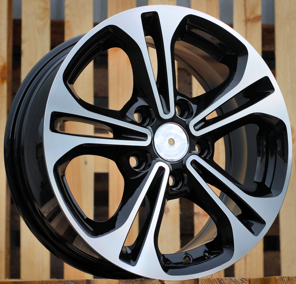 Diski R15 5x114.3 J6.5 ET45 RACINGLINE A5208 HYUNDAI Black Polished