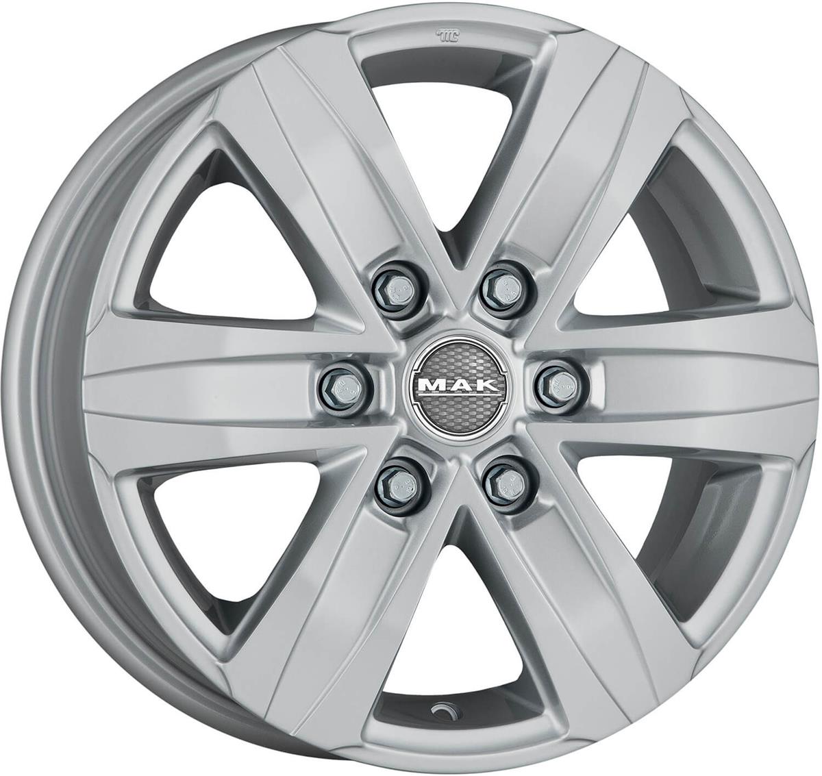 Diski R16 6x125 J6.5 ET50 MAK Stone 6 Silver