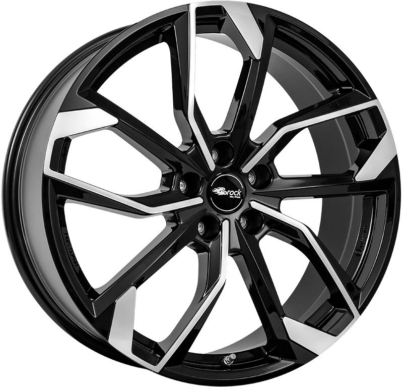 Diski R16 5x114.3 J6.5 ET45 RC Design RC34 Schwarz Glanz Voll-Poliert (SGVP)