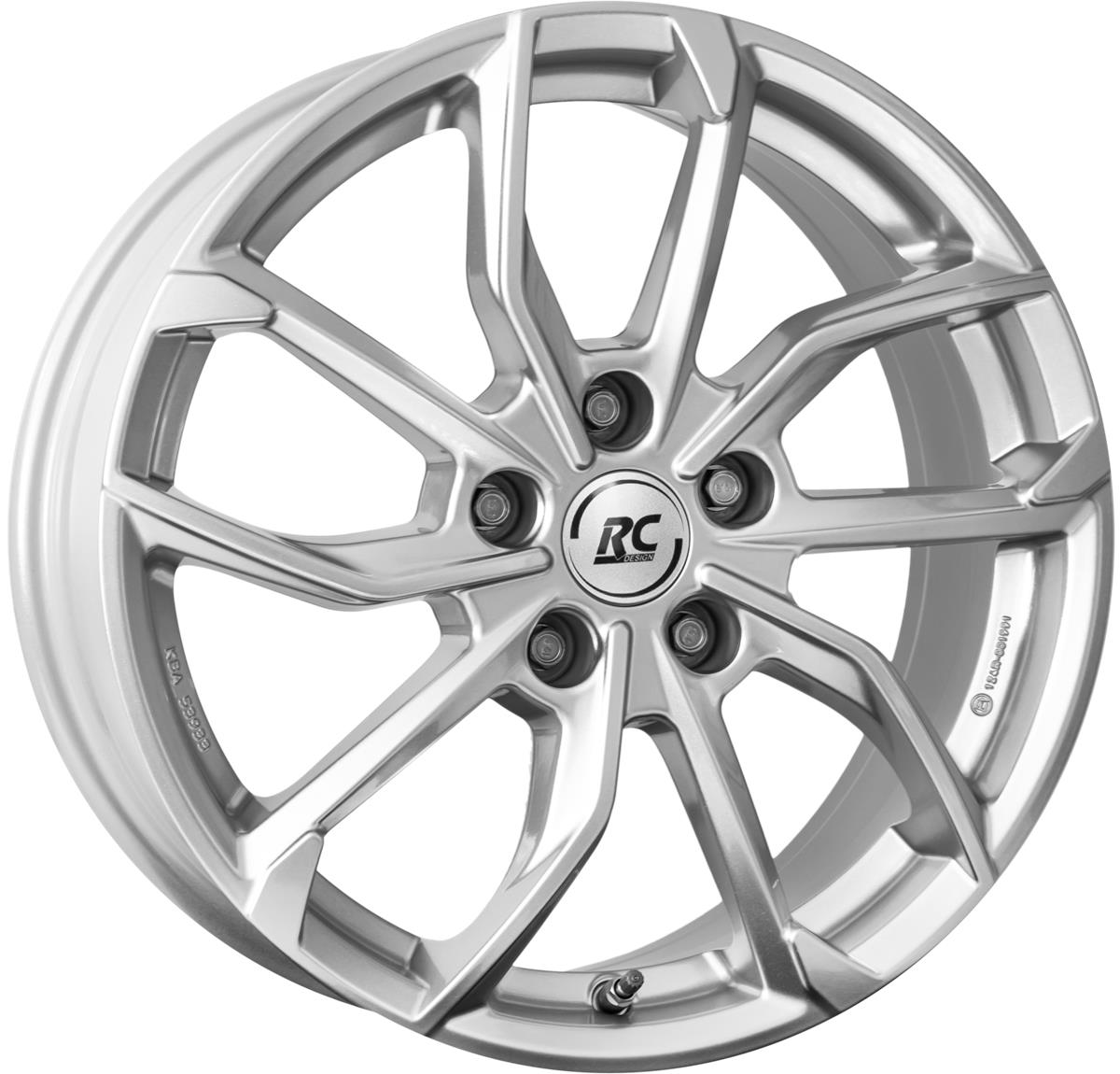 Diski R16 5x112 J6.5 ET43 RC Design RC34 Kristallsilber (KS)