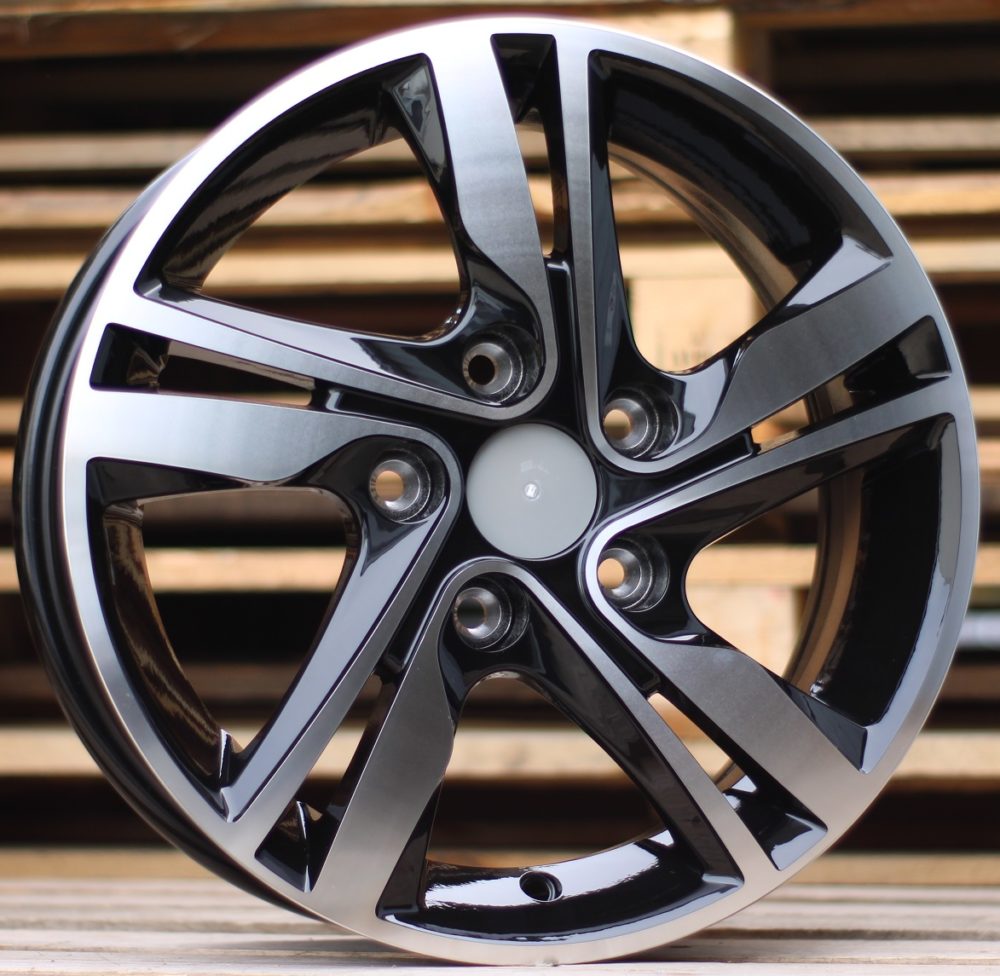 Diski R15 5x114.3 J6 ET48 RACINGLINE XFA07 HYUNDAI Black Polished