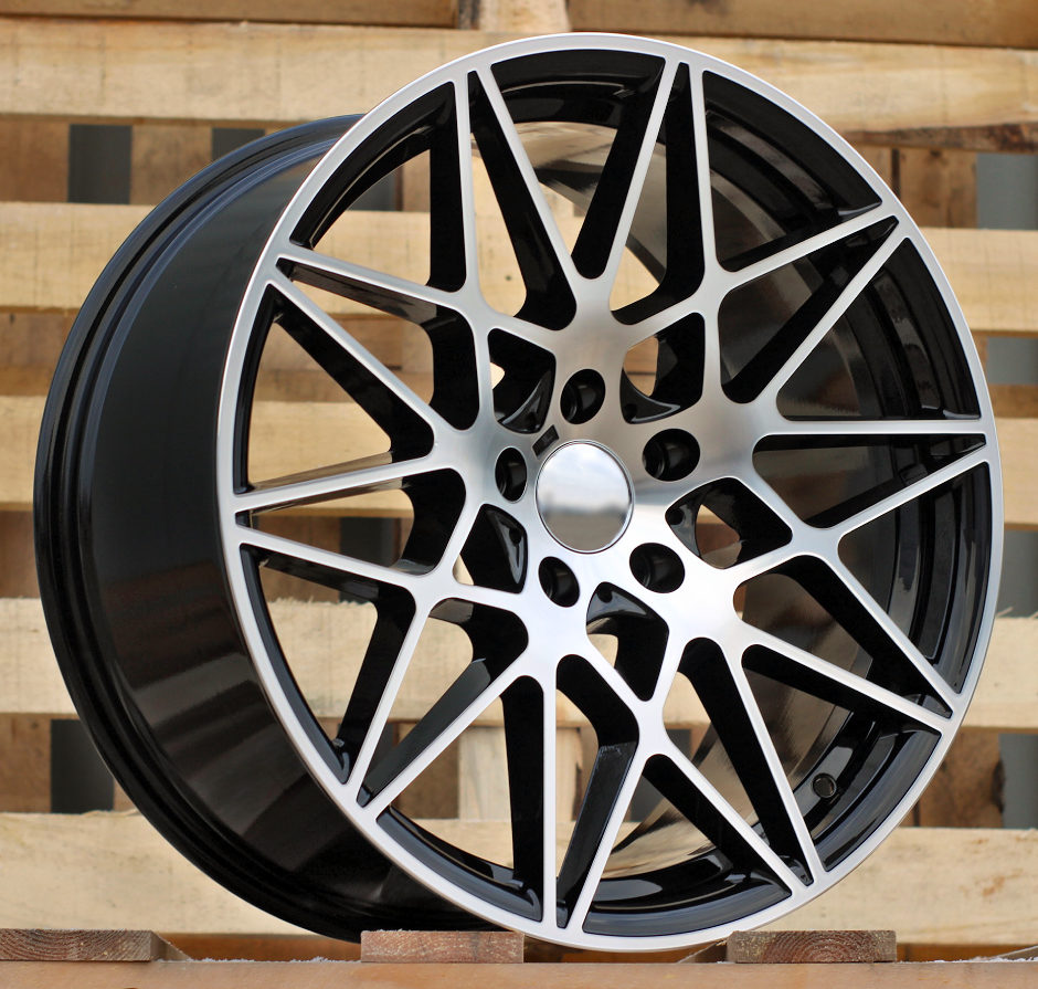 Diski R17 5x120 J7.5 ET37 RACINGLINE B5167 BMW Black Polished