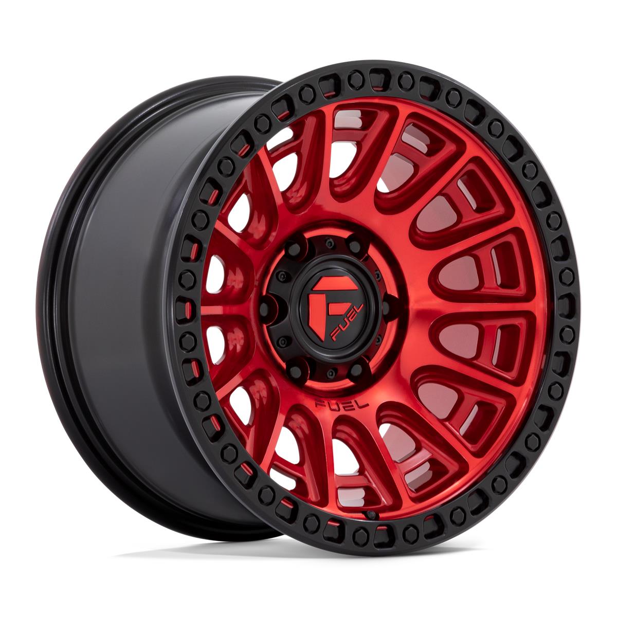 Diski R17 5x120 J8.5 ET34 Fuel D834 Cycle Candy Red With Black Ring