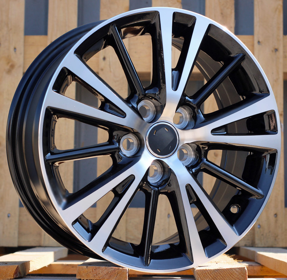 Diski R15 5x100 J6 ET39 RACINGLINE L1051 TOYOTA Black Polished
