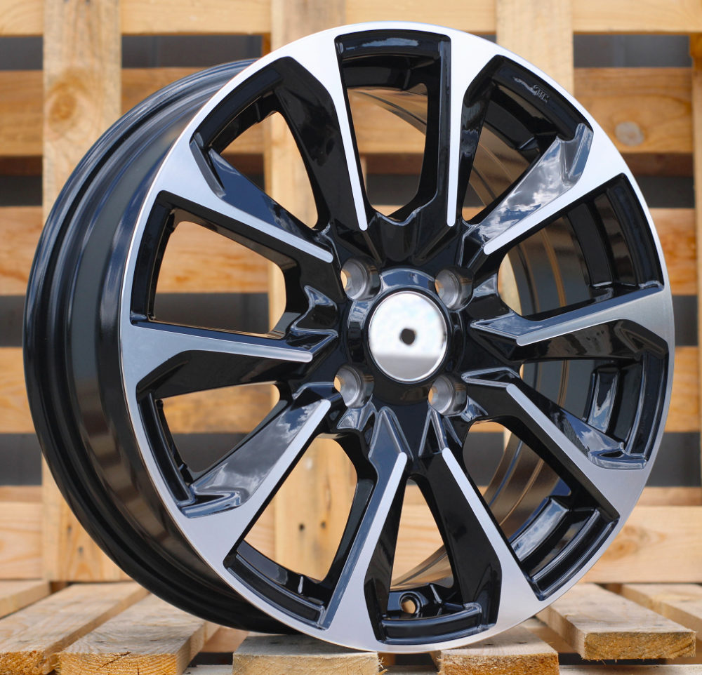 Diski R15 4x100 J6 ET40 RACINGLINE L1666 Black Polished