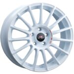 Diski R18 5×114.3 J8 ET45 OZ Racing Superturismo TGR-WRT Race White + Red Lettering