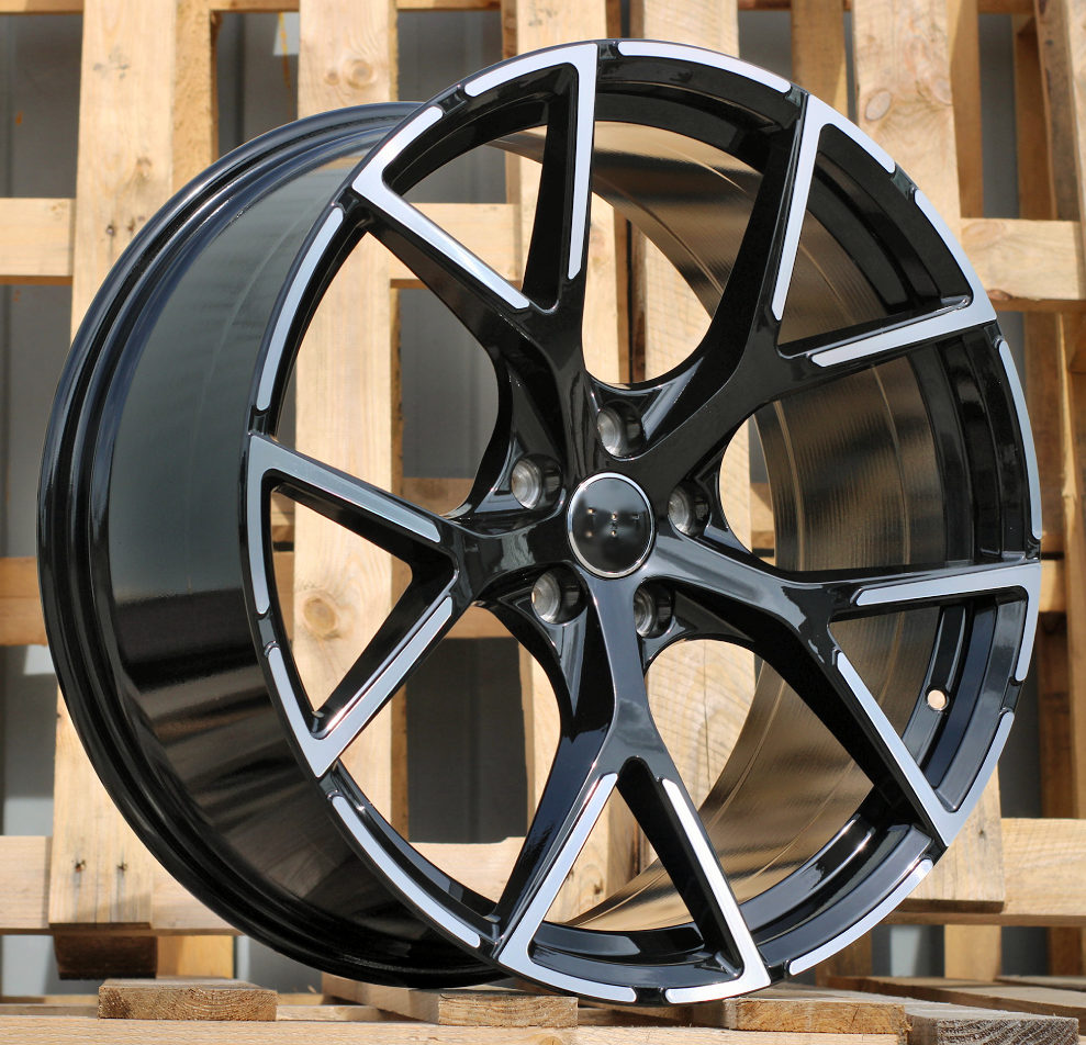 Diski R18 5x112 J8 ET46 RACINGLINE 3S5997 AUDI Black Polished