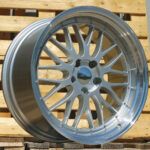 Diski R19 5×120 J9.5 ET38 RACINGLINE BK848 BMW Silver +Polished Lip (Rear+Front)