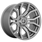 Diski R20 6×139.7 J10 ET-18 Fuel D713 Rage Platinum Brushed Gun Metal Tinted Clear