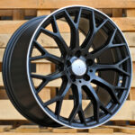 Diski R19 5×112 J8 ET40 RACINGLINE YS1180 MERCEDES Black Half Matt +Polished Lip (Rear+Front)