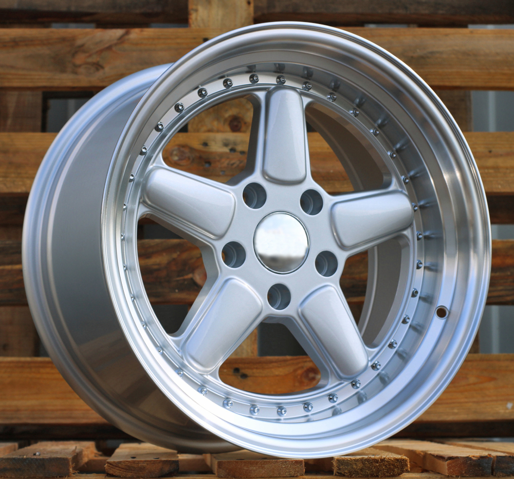 Diski R17 5x120 J9 ET25 RACINGLINE 7961F BMW Silver +Polished Lip (Rear+Front)