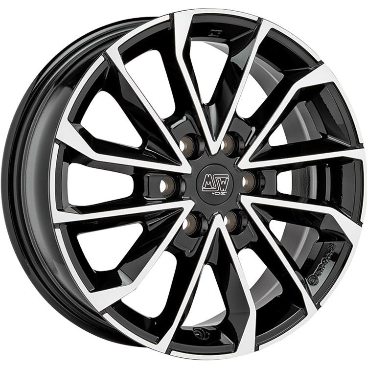 Diski R17 6x130 J6.5 ET54 MSW 42 Van Gloss Black Full Polished
