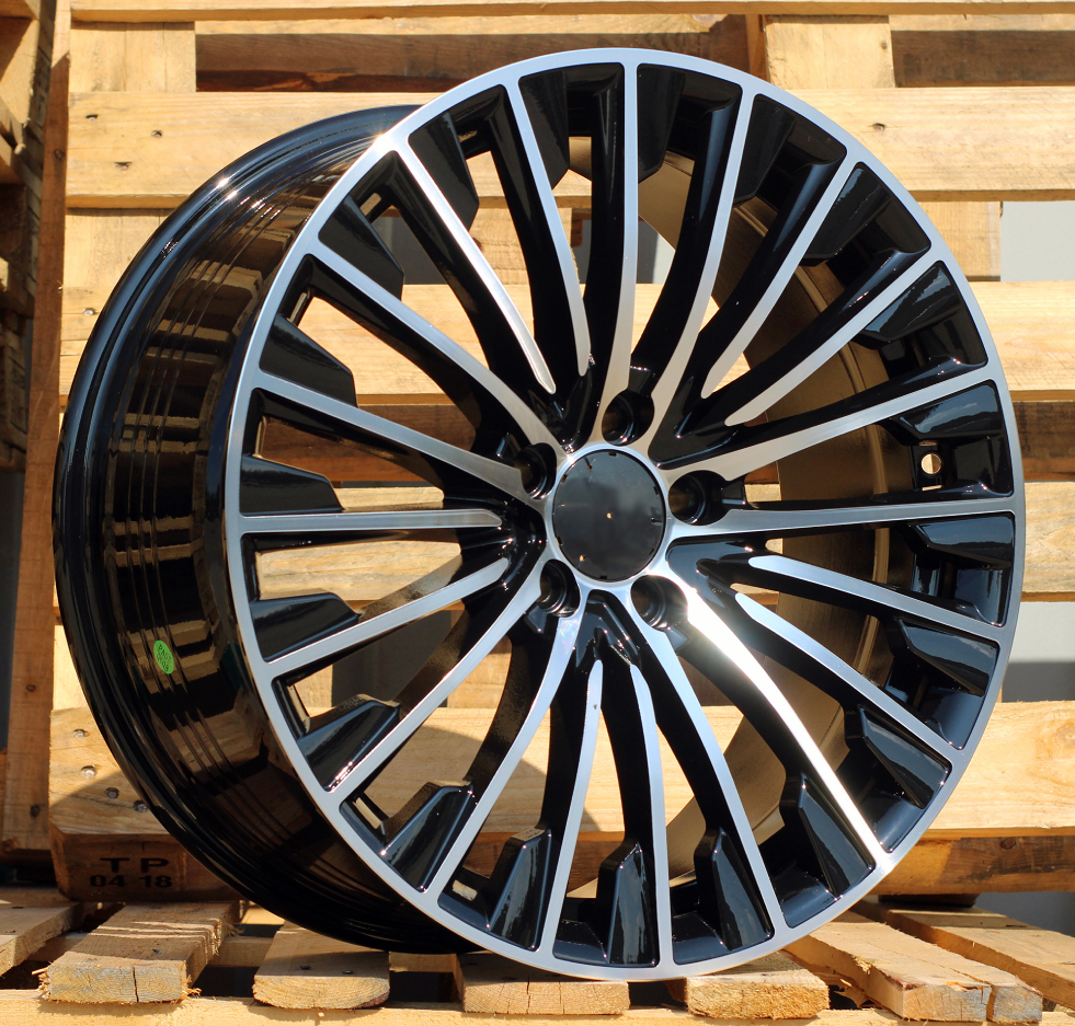 Diski R19 5x112 J9.5 ET45 RACINGLINE FBX132 MERCEDES Black Polished (Rear+Front)