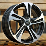 Diski R16 5×118 J6.5 ET45 RACINGLINE B1242 Black Polished