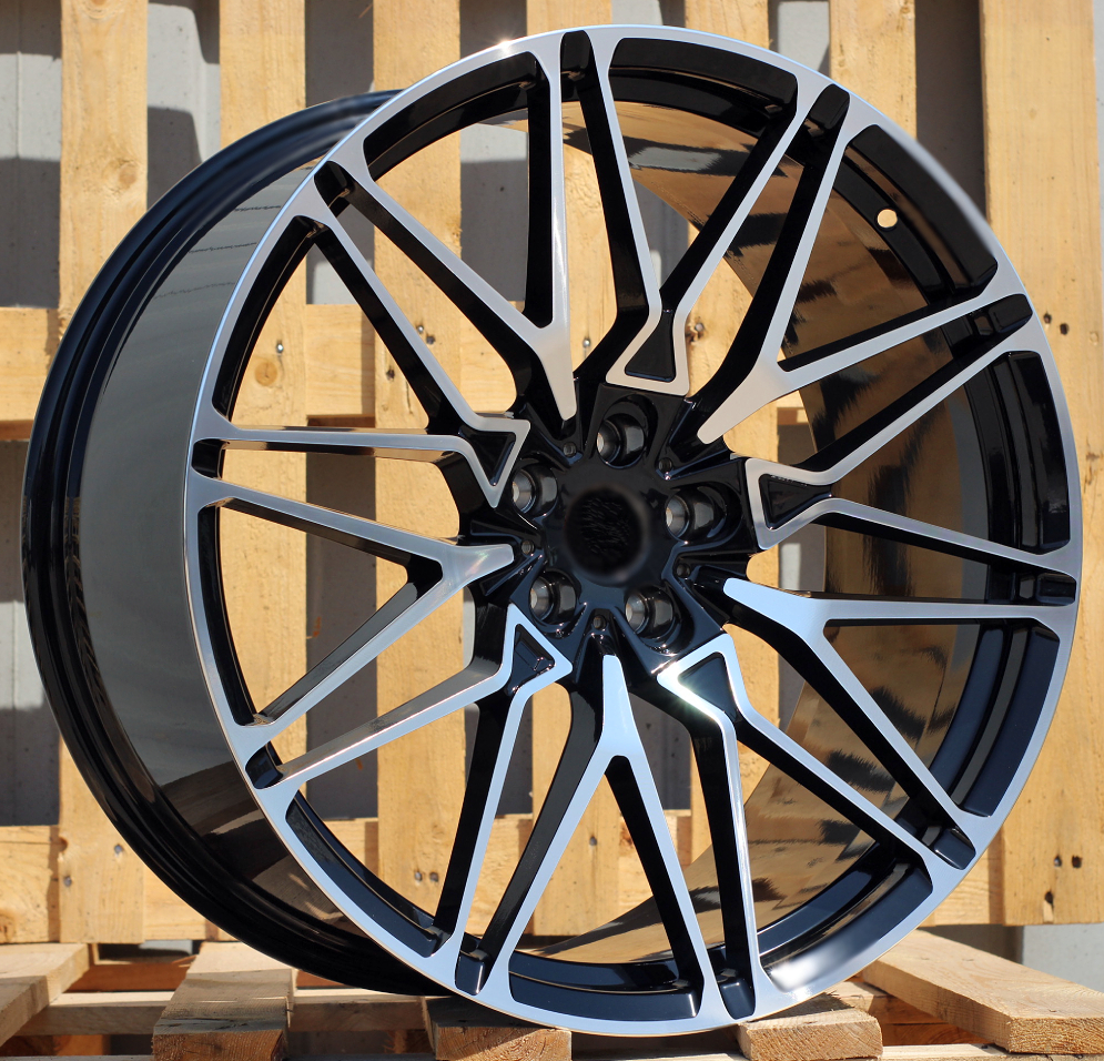 Diski R21 5x112 J9.5 ET37 RACINGLINE B5771 BMW Black Polished (Rear+Front)