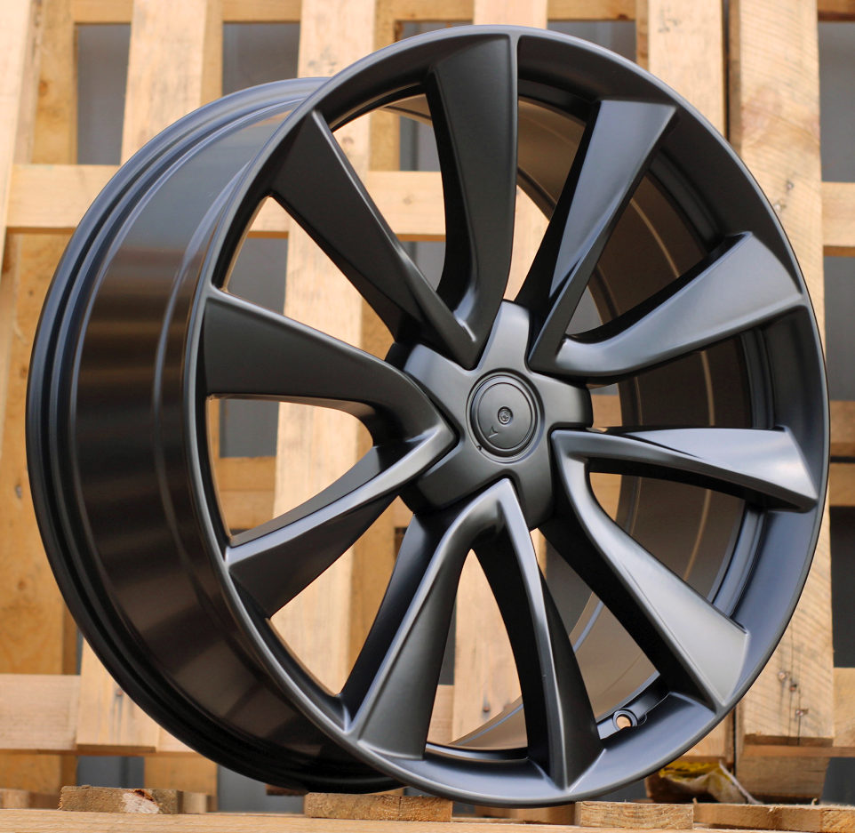 Diski R18 5x114.3 J8.5 ET35 RACINGLINE B2046 TESLA Black Half Matt