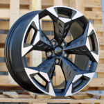 Diski R18 5×112 J8 ET38 CUPRA YF5717 Black Polished Half Matt (HYBRID FORGED)