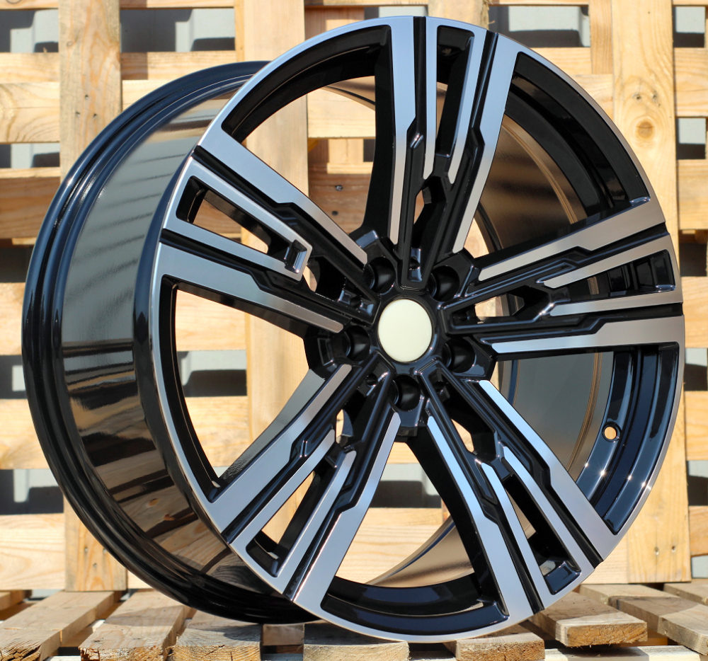 Diski R20 5x112 J8.5 ET25 RACINGLINE B1831 BMW Black Polished (Rear+Front)