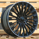 Diski R18 5×112 J8 ET35 RACINGLINE FBX132 MERCEDES Black +Polished Lip (HYBRID FORGED)