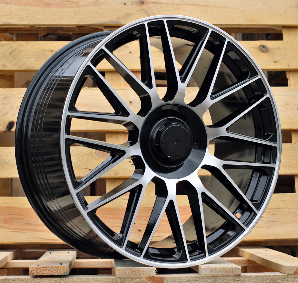 Diski R20 5x112 J8.5 ET40 RACINGLINE Y0207 MERCEDES Black Polished (Rear+Front) (Hybrid Forged)